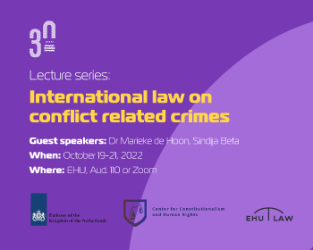 Series of Three Lectures on International Criminal Law