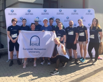 European Humanities University proudly participated in the Rimi Vilnius Marathon’s “Run with Erasmus+”