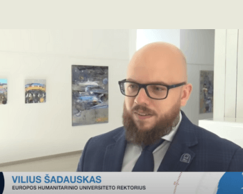 Rector Dr. Vilius Šadauskas Represents EHU at Lithuanian Culture Congress